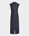 Rag & Bone Airflex Leah Button-front Midi Dress