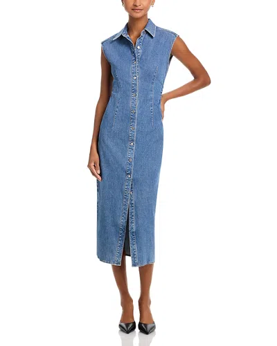 Rag & Bone Airflex Leah Denim Dress In Blue