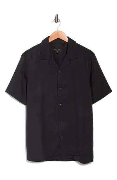 Rag & Bone Alan Camp Shirt In Blue