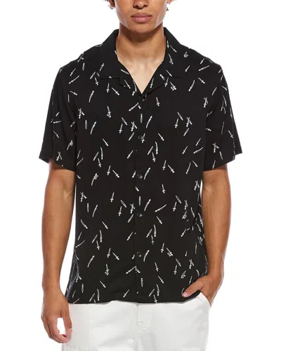 Rag & Bone Alan Printed Shirt In Black