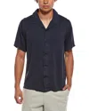 Rag & Bone Classic Slub Button Down Shirt In Navy
