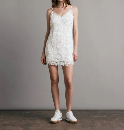 Rag & Bone Aleah Crochet Mini Dress In Ivory In White