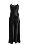 Rag & Bone Alessia Satin Slipdress In Black