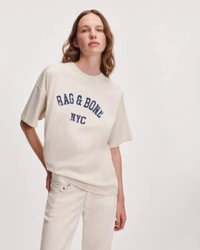 Rag & Bone Alex University Tee In White