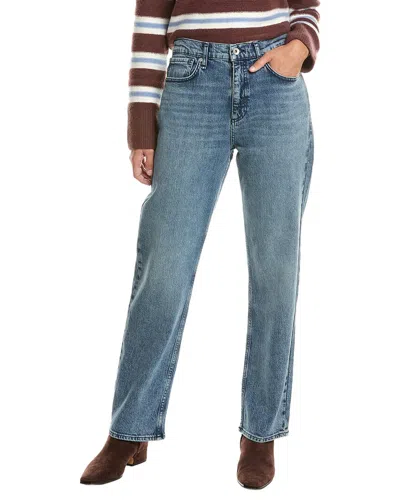 Rag & Bone Alexa Mid-rise Straight Full Length Jean In Blue