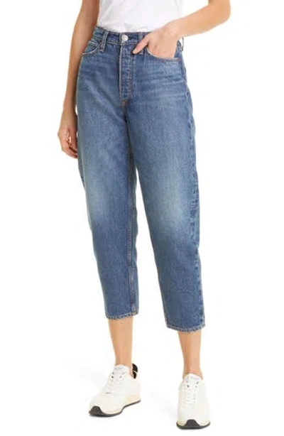 Rag & Bone Alissa High Waist Barrel Leg Crop Jeans In Clover
