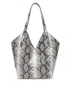 Rag & Bone Alix Large Embossed Leather Tote In Gray