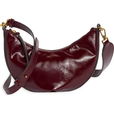 Rag & Bone Alix Leather Crossbody Bag In Blackberry