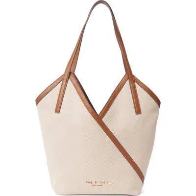 Rag & Bone Alix Leather Trim Canvas Tote