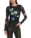 Rag & Bone Aliyah Mesh Top In Black