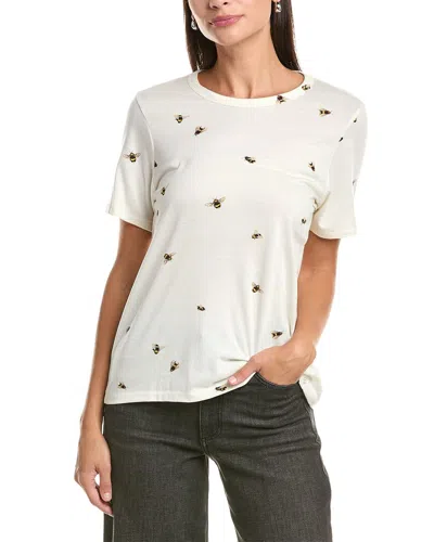 Rag & Bone All Over Bumble Bee T-shirt In White