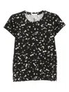 Rag & Bone All-over Floral Print T-shirt In Black