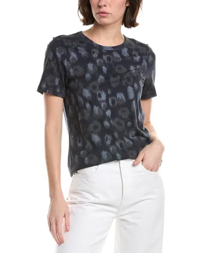 Rag & Bone All Over Leopard Jersey T-shirt In Blue