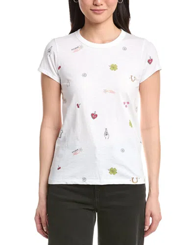 Rag & Bone All Over Lucky Charm T-shirt In White