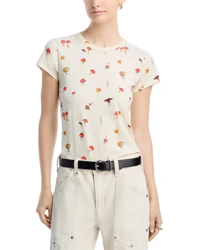 Rag & Bone All Over Mushroom Tee In Neutral