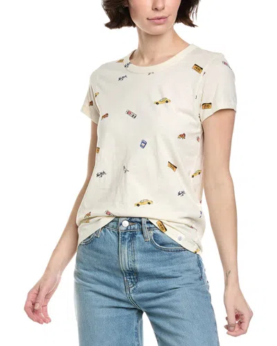 Rag & Bone All Over Nyc Patch T-shirt In White