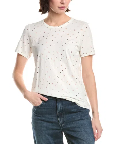 Rag & Bone All Over Poppy Floral Jersey T-shirt In Orange