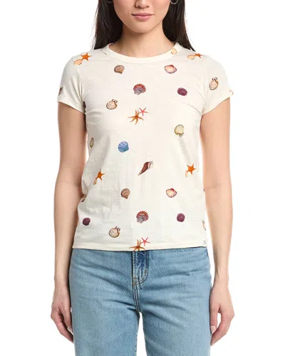 Rag & Bone All Over Seashell T-shirt In White