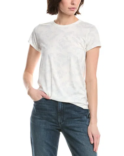 Rag & Bone All Over Summer Leaf T-shirt In White
