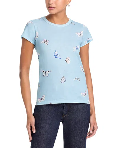 Rag & Bone All Over Tammy Butterfly Tee In Blue