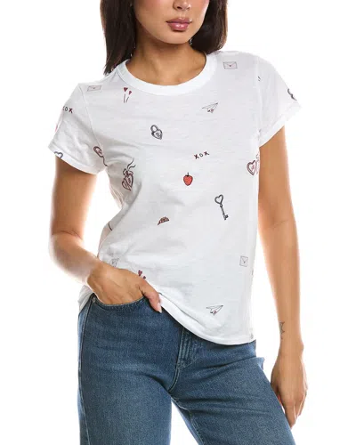 Rag & Bone All Over Valentines T-shirt In White