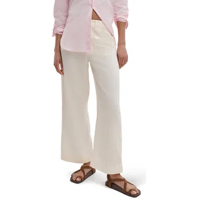 Rag & Bone Allison Ankle Wide Leg Pants In White