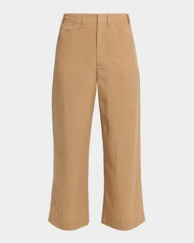 Rag & Bone Allison Crop Flared Pants In Brown