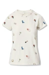 Rag & Bone Allover Print Short Sleeve Cotton T-shirt In White