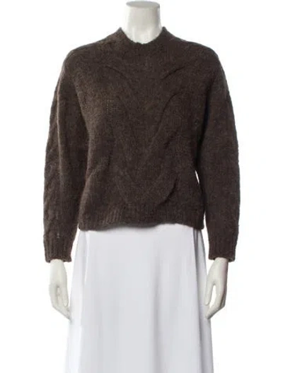 Pre-owned Rag & Bone Alpaca Crew Neck Sweater In Brown