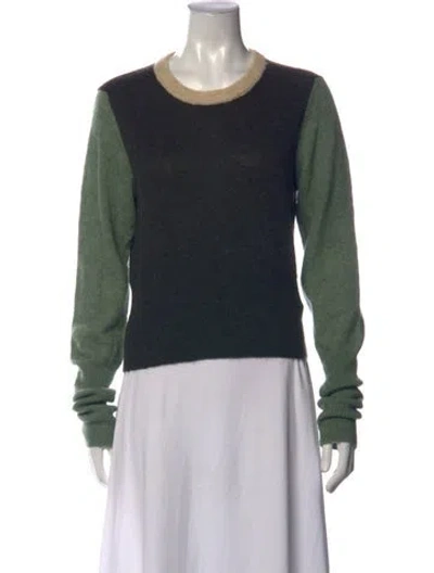 Pre-owned Rag & Bone Alpaca Crew Neck Sweater In Green