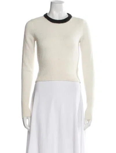 Pre-owned Rag & Bone Alpaca Crew Neck Sweater In Neutral
