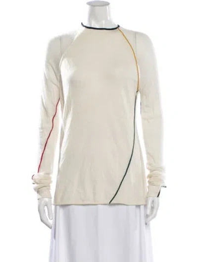 Pre-owned Rag & Bone Alpaca Crew Neck Sweater In Neutrals