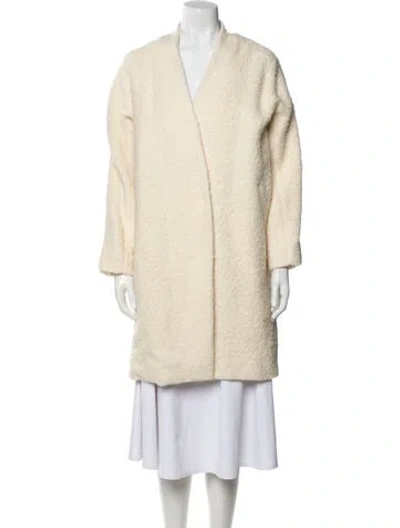Pre-owned Rag & Bone Alpaca Fur Coat In Neutral