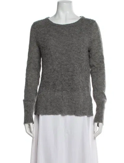 Pre-owned Rag & Bone Alpaca Scoop Neck Sweater In Gray