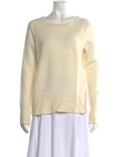 Pre-owned Rag & Bone Alpaca Scoop Neck Sweater In Neutral