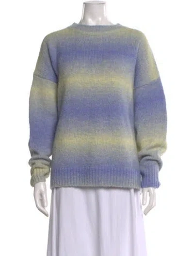 Pre-owned Rag & Bone Alpaca Striped Sweater In Blue