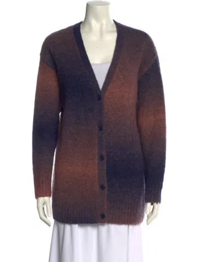 Pre-owned Rag & Bone Alpaca Striped Sweater In Blue