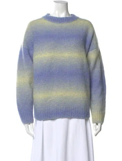 Pre-owned Rag & Bone Alpaca Striped Sweater In Blue