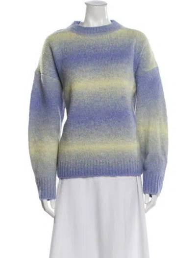 Pre-owned Rag & Bone Alpaca Striped Sweater In Blue