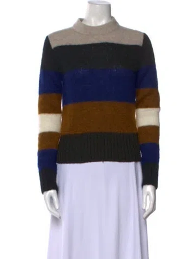 Pre-owned Rag & Bone Alpaca Striped Sweater In Neutral