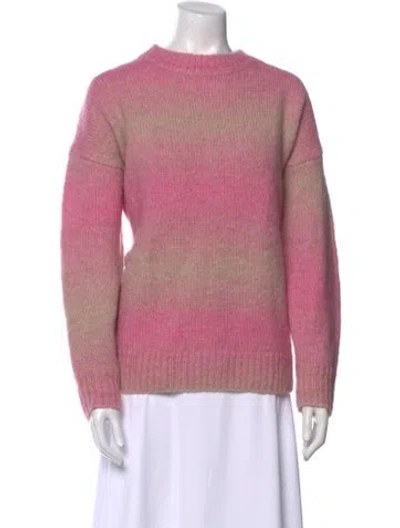 Pre-owned Rag & Bone Alpaca Striped Sweater In Pink