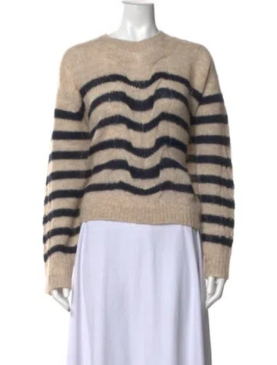Pre-owned Rag & Bone Alpaca Striped Sweater W/ Tags In Neutrals