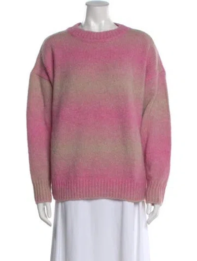 Pre-owned Rag & Bone Alpaca Striped Sweater W/ Tags In Pink