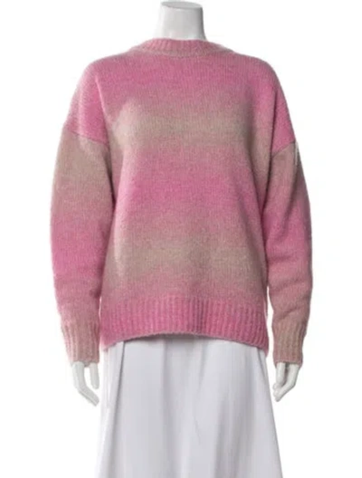 Pre-owned Rag & Bone Alpaca Tie-dye Print Sweater In Pink
