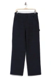 Rag & Bone Amaya Tweed Carpenter Pants In Black