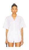 Rag & Bone Womens Wtlce Amy Lace-embroidery Cotton-poplin Shirt In White