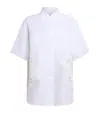 Rag & Bone Womens Wtlce Amy Lace-embroidery Cotton-poplin Shirt In White