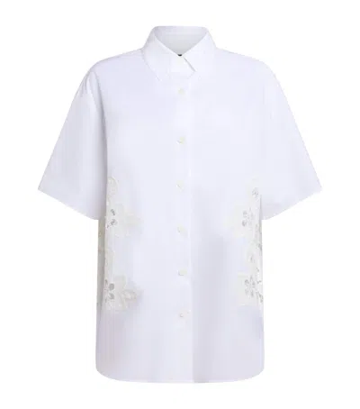 Rag & Bone Amy Lace Shirt In White