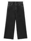 Rag & Bone Andi Frayed Jeans In Black