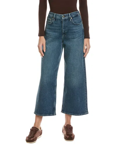 Rag & Bone Andi High-rise Ankle Adeline Wide Leg Jean In Blue